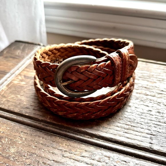 Accessories - Full Grain Cowhide Braided Leather Belt Size‎ 38